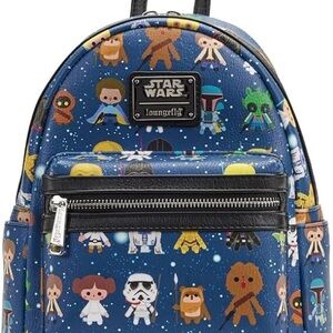 Loungefly Star Wars Character Blue Backpack